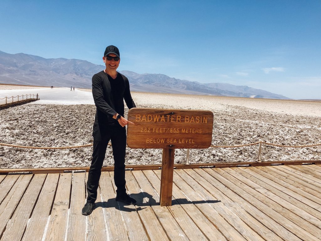 bad water basin the lowest point in north america