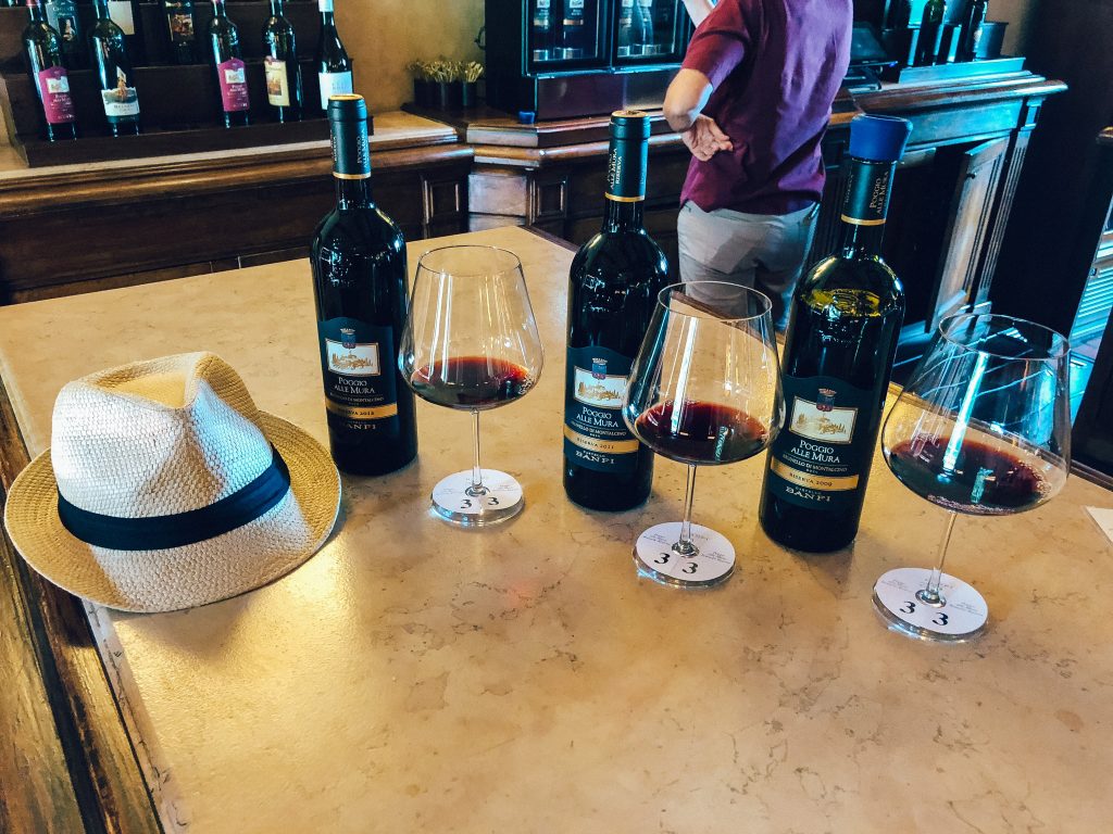 Wine tasting in Castelo di Banfi